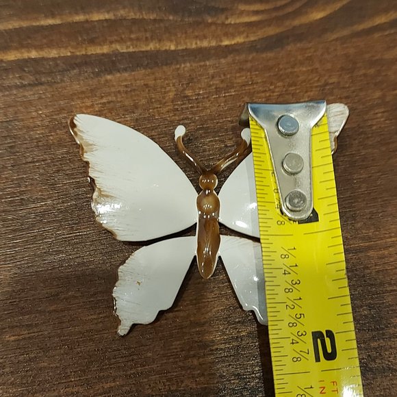 Vintage Enamel Butterfly Brooch. - Picture 4 of 5